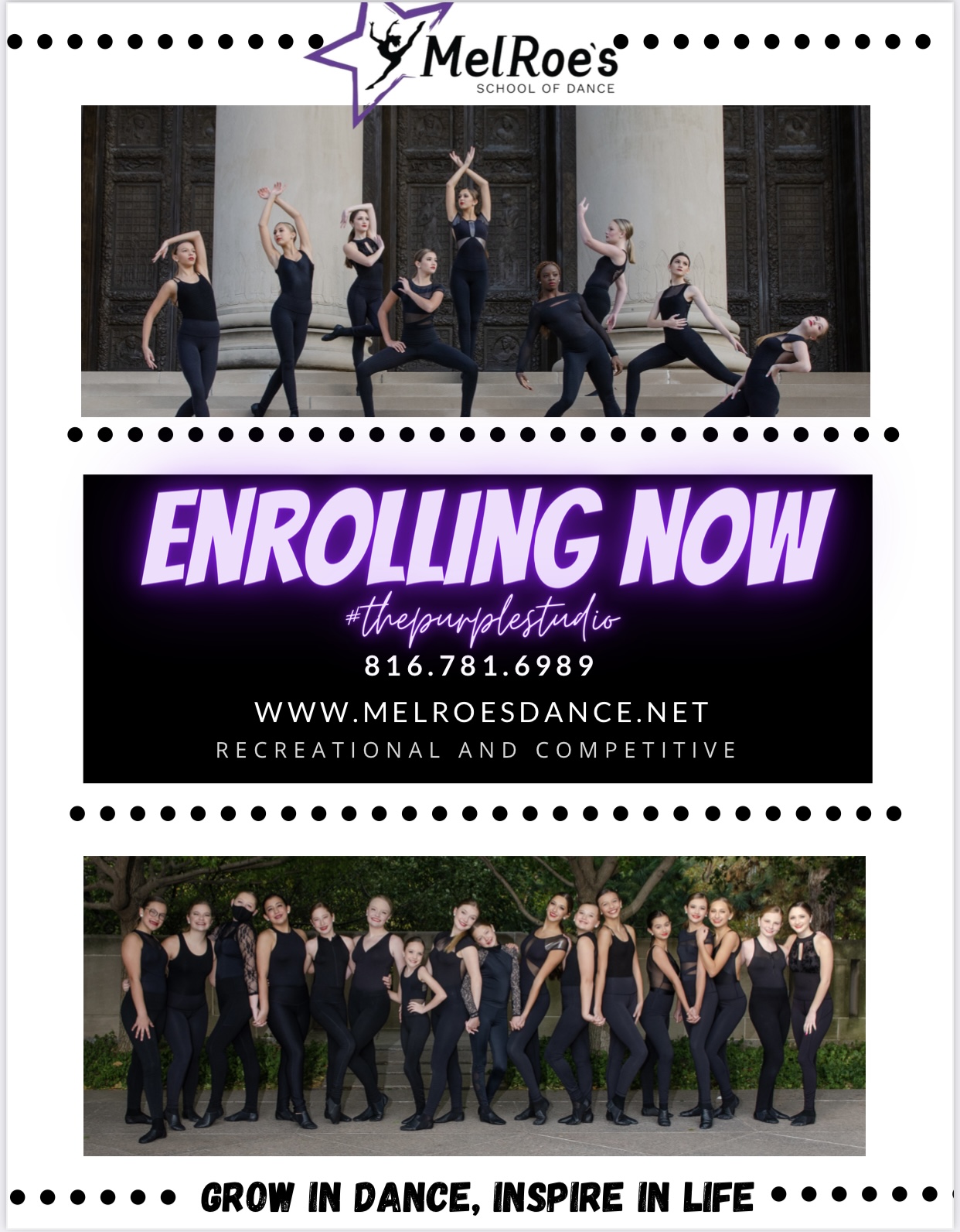 ENROLLING NOW for MelRoe's School of Dance in Liberty Missouri