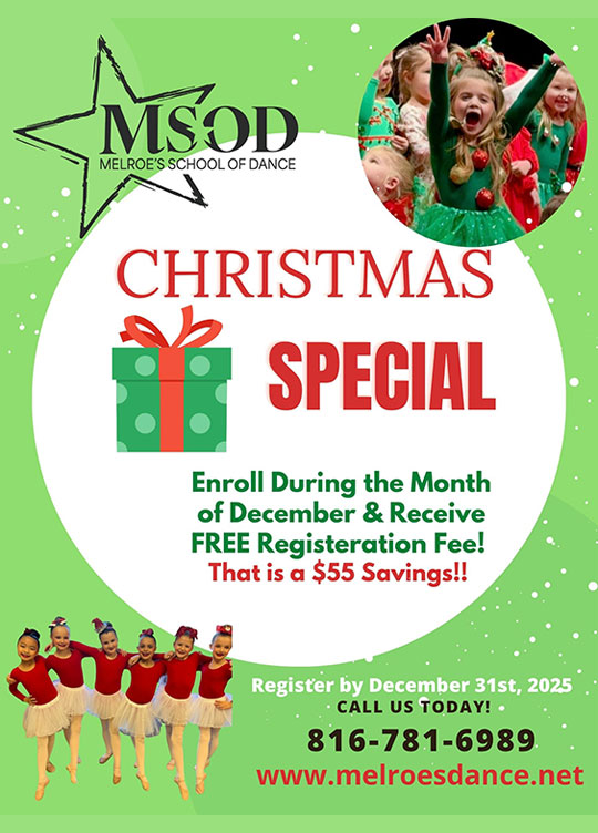 Christmas Special for MelRoe's School of Dance in Liberty Missouri