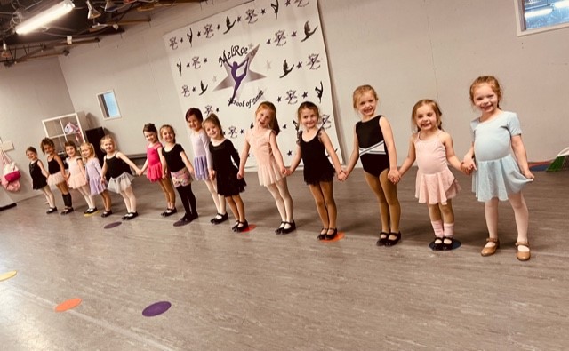 Tiny Tots Discover Dance for Melroe's School of Dance Liberty Dance Studio for Beginner and Competitive Dance Lessons in Kansas City Missouri
