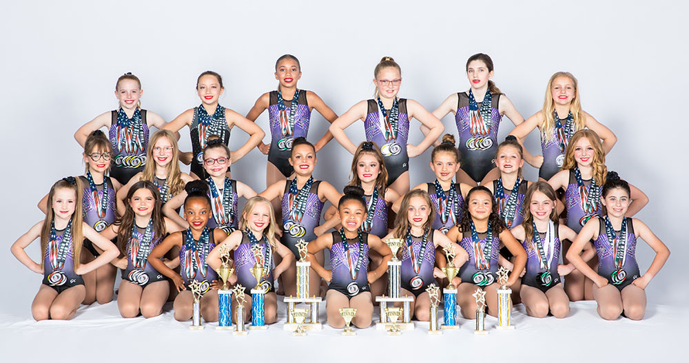 STAR Tumblers for Melroe's School of Dance Liberty Dance Studio for Beginner and Competitive Dance Lessons in Kansas City Missouri