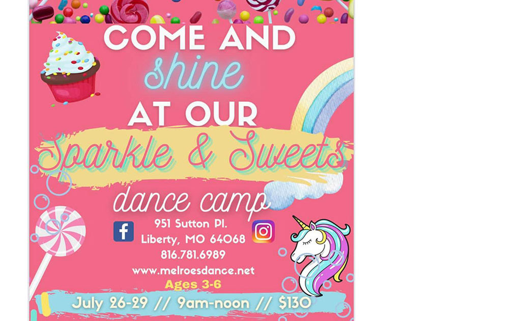 MelRoe's School of Dance will be offering a Summer Dance Camp for Ages 3-6 on July 29-August 1st at MelRoe's School of Dance in Liberty Missouri